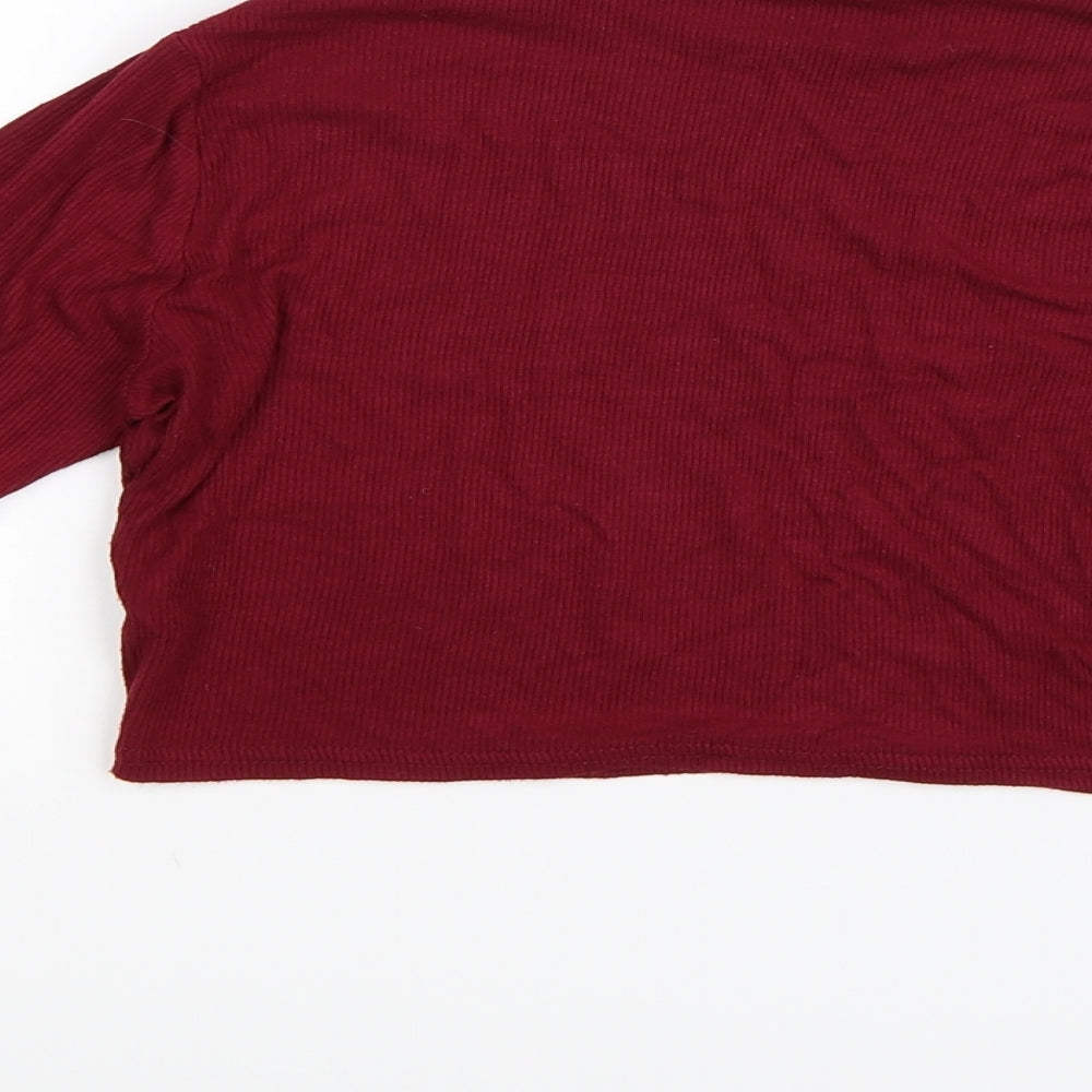 Missguided Womens Brown  Knit Pullover Jumper Size 10