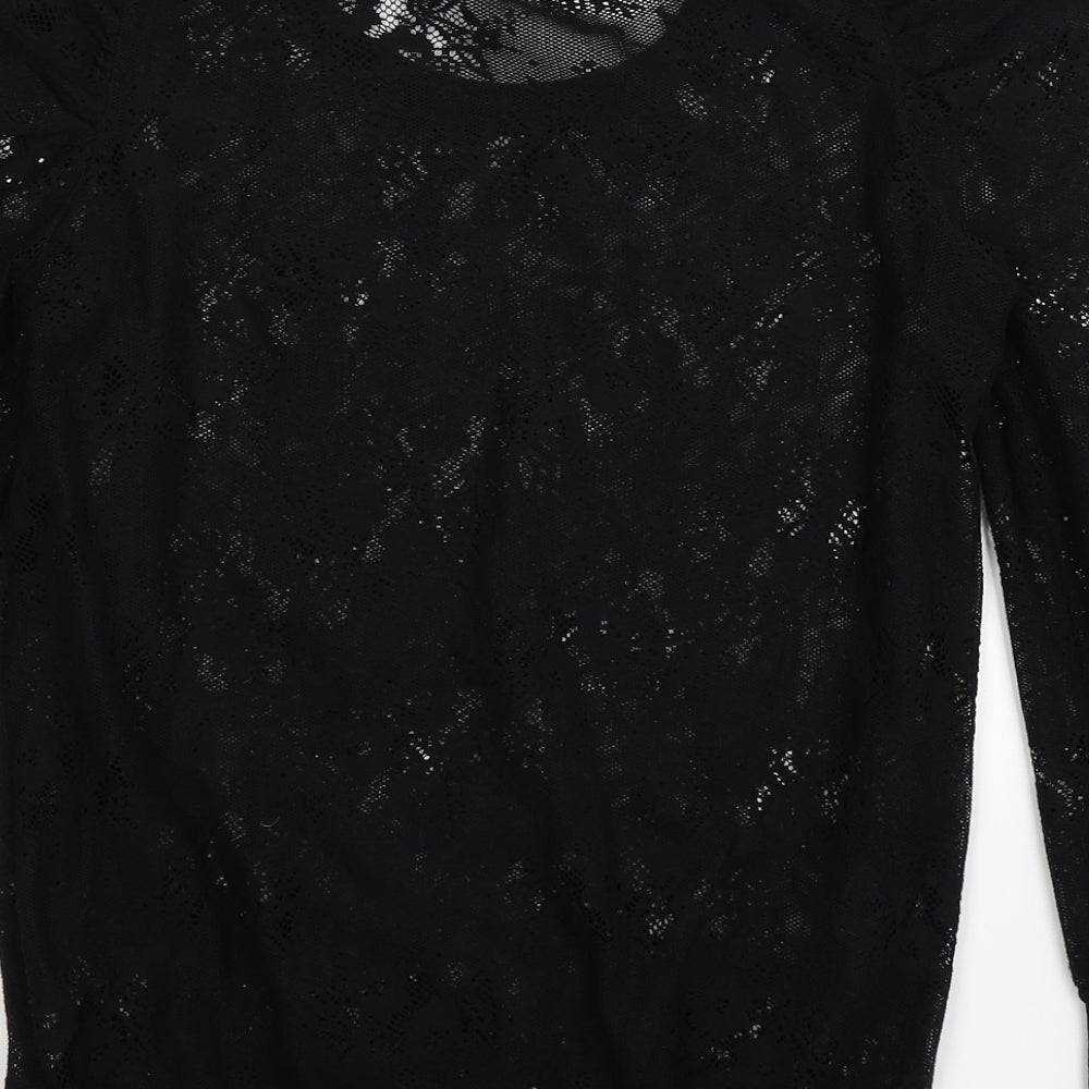 Denim Co Womens Black  Knit Pullover Jumper Size 8