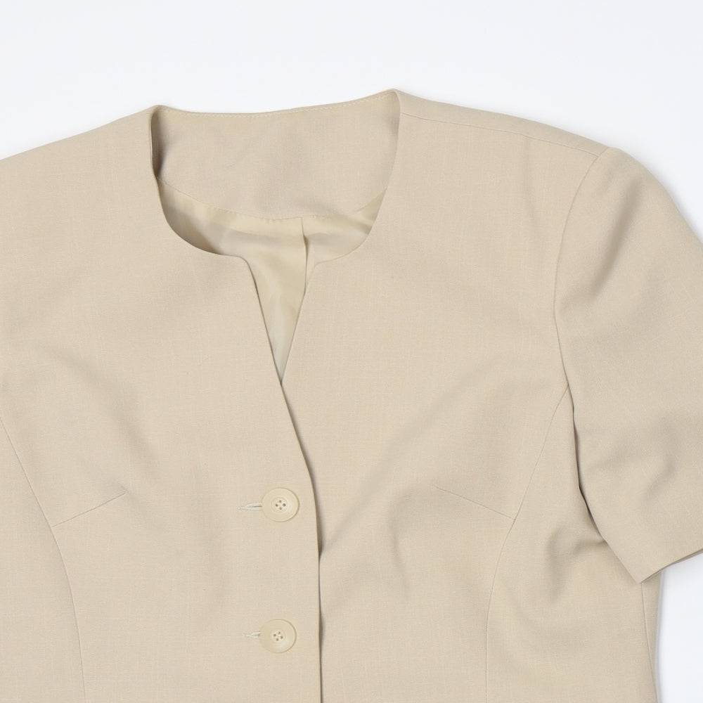 Berkertex Womens Beige   Jacket Blazer Size 12