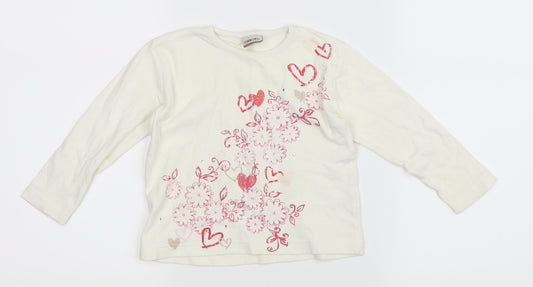 Cherokee Girls White   Basic T-Shirt Size 12-18 Months