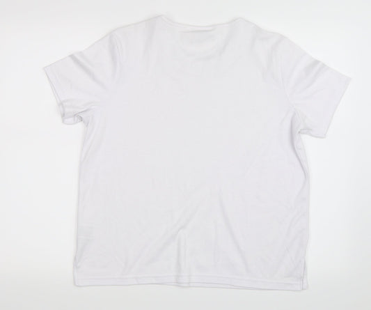 Elizabeth Scott Womens White   Basic T-Shirt Size S