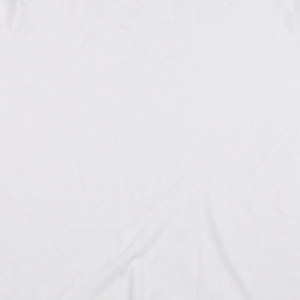 Elizabeth Scott Womens White   Basic T-Shirt Size S