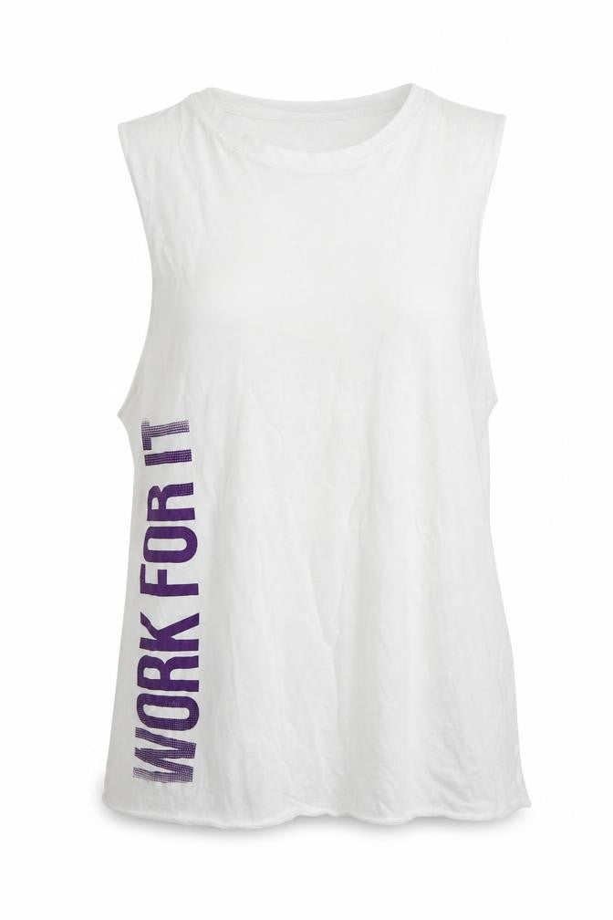New Look Womens White   Basic Tank Size 8