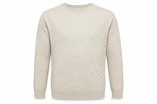 Atlantic Bay Mens Beige   Pullover Jumper Size L