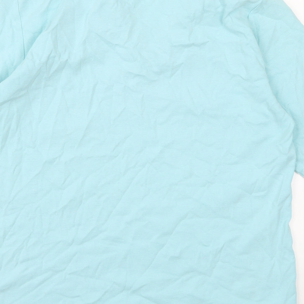 Isle Essentials Womens Blue   Basic T-Shirt Size M