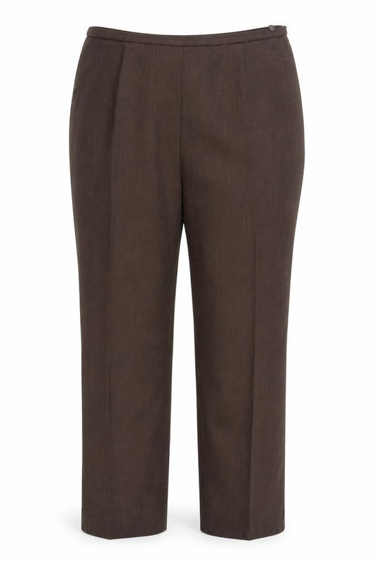 Berkertex Womens Brown  Rayon Trousers  Size 18 L26 in