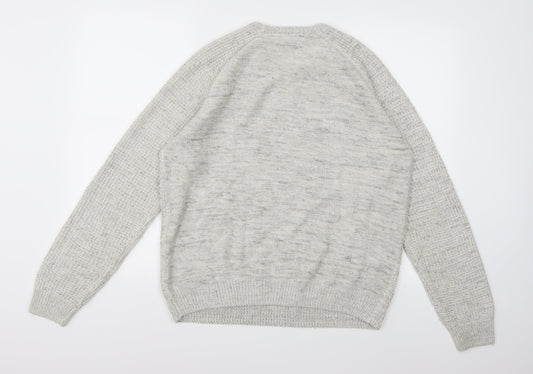 Cedar Wood State Mens Grey  Knit Pullover Jumper Size S