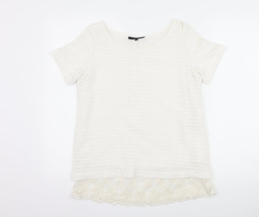 NEXT Womens White   Basic T-Shirt Size 8