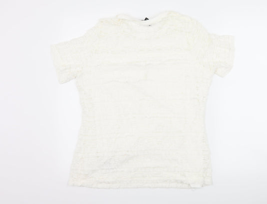 Dorothy Perkins Womens White   Basic T-Shirt Size 14