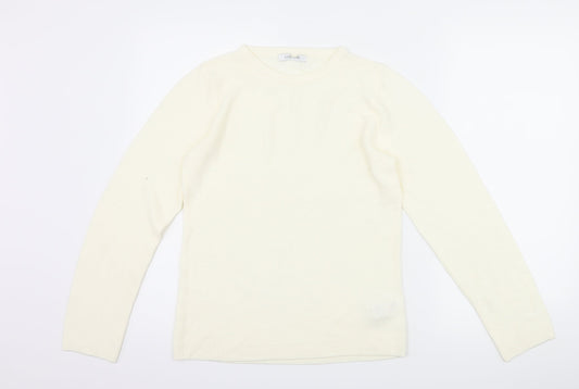 Marks and Spencer Womens Ivory   Pullover Jumper Size 8
