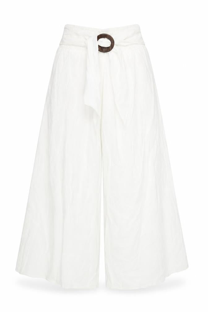 salony Womens White   Trousers  Size 32 L25 in