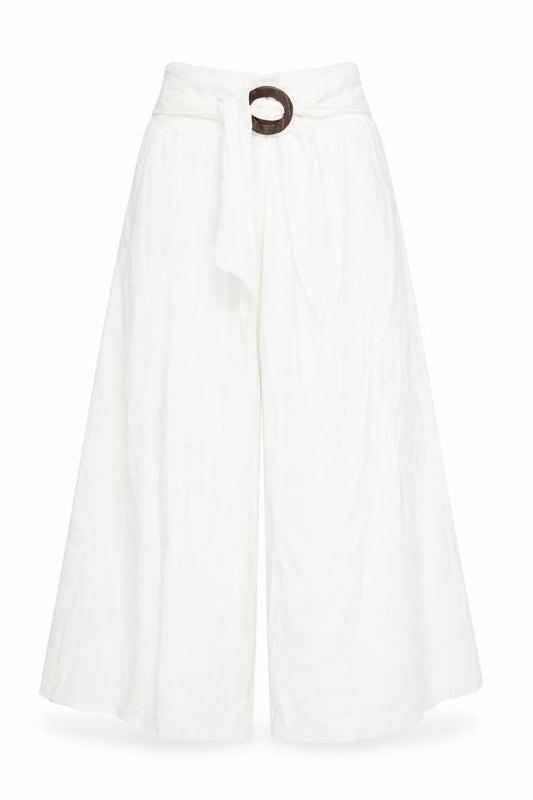 salony Womens White   Trousers  Size 32 L25 in