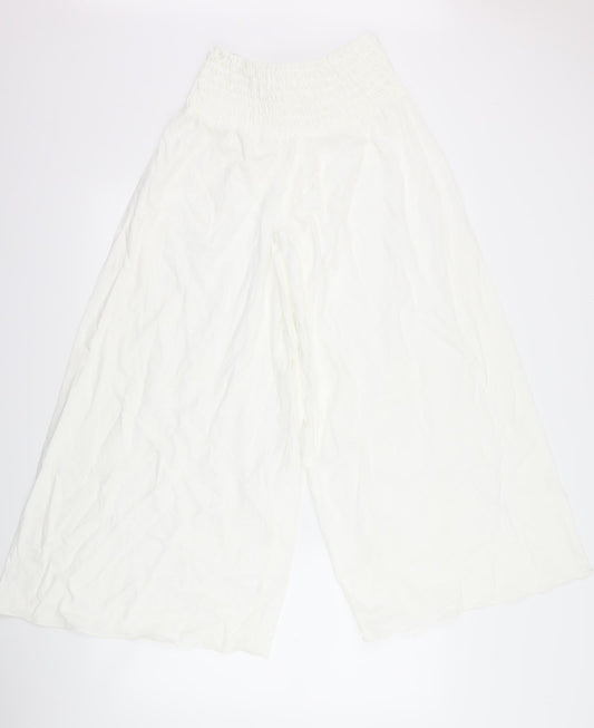 salony Womens White   Trousers  Size 32 L25 in
