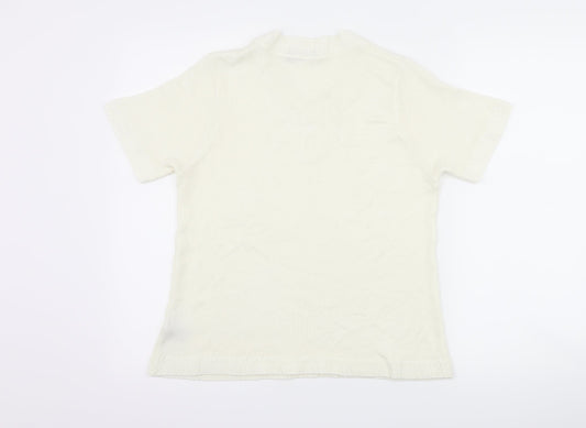 prauna Womens White   Basic T-Shirt Size M