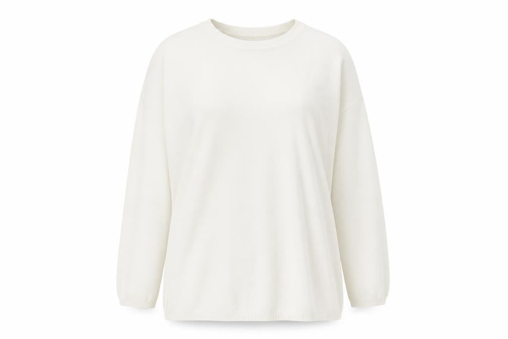 Front view of Selected Femme women’s white jumper, size XL