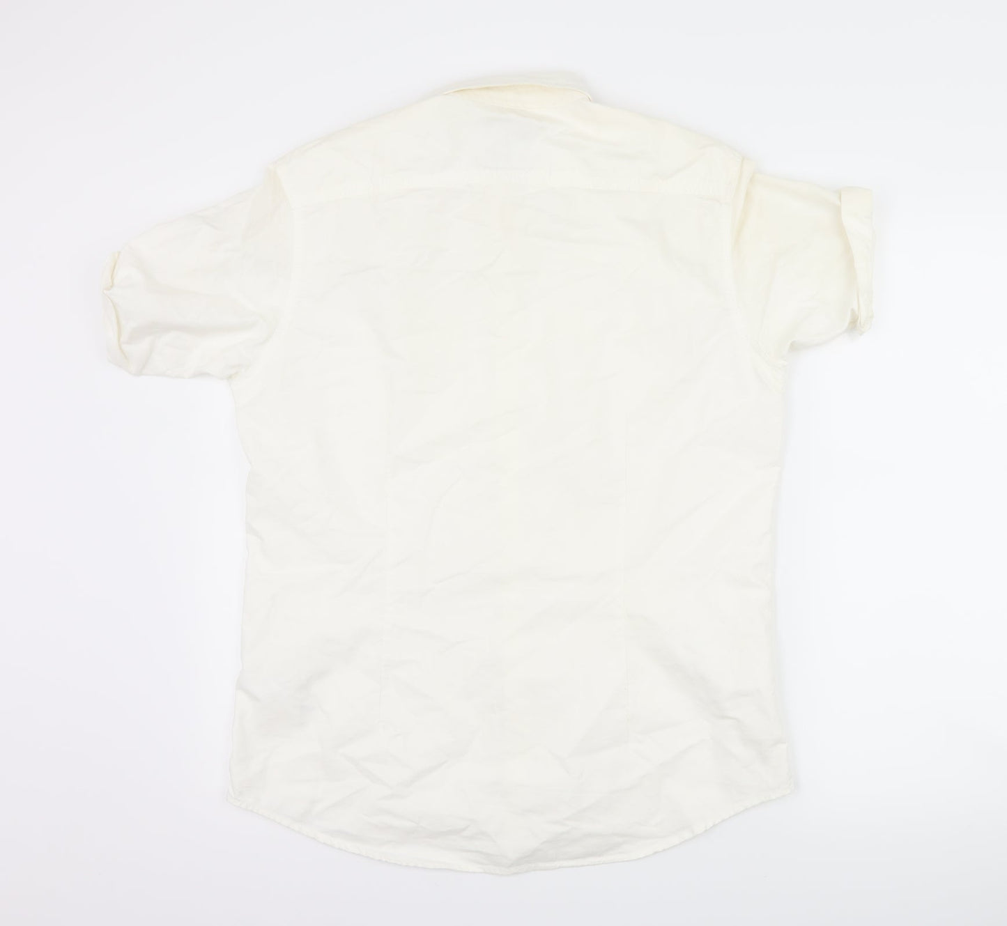 Burton Mens White    Button-Up Size M