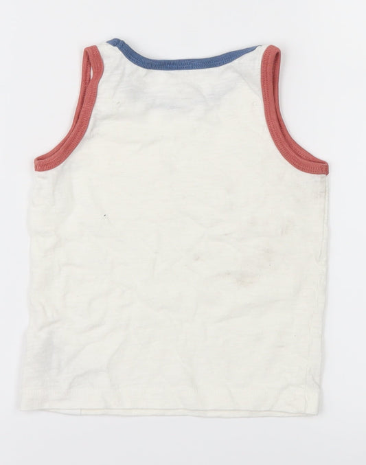Gap Boys White   Basic Tank Size 18-24 Months