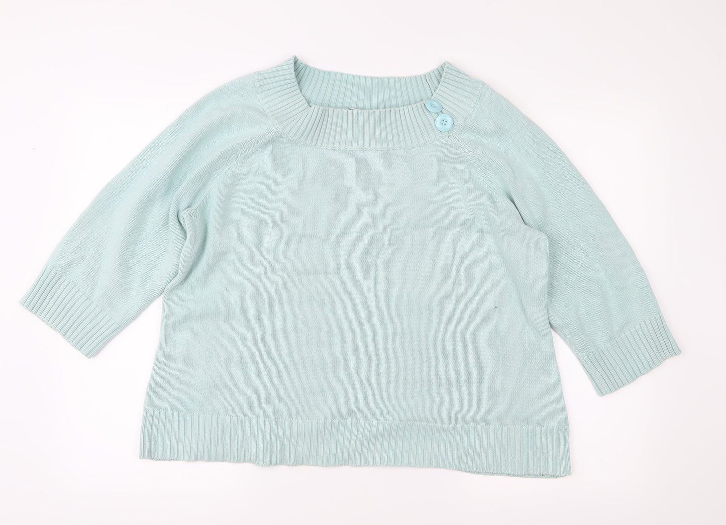 BHS Womens Green  Knit Pullover Jumper Size 20