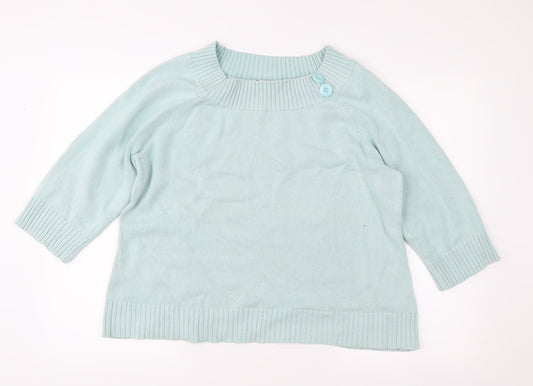 BHS Womens Green  Knit Pullover Jumper Size 20