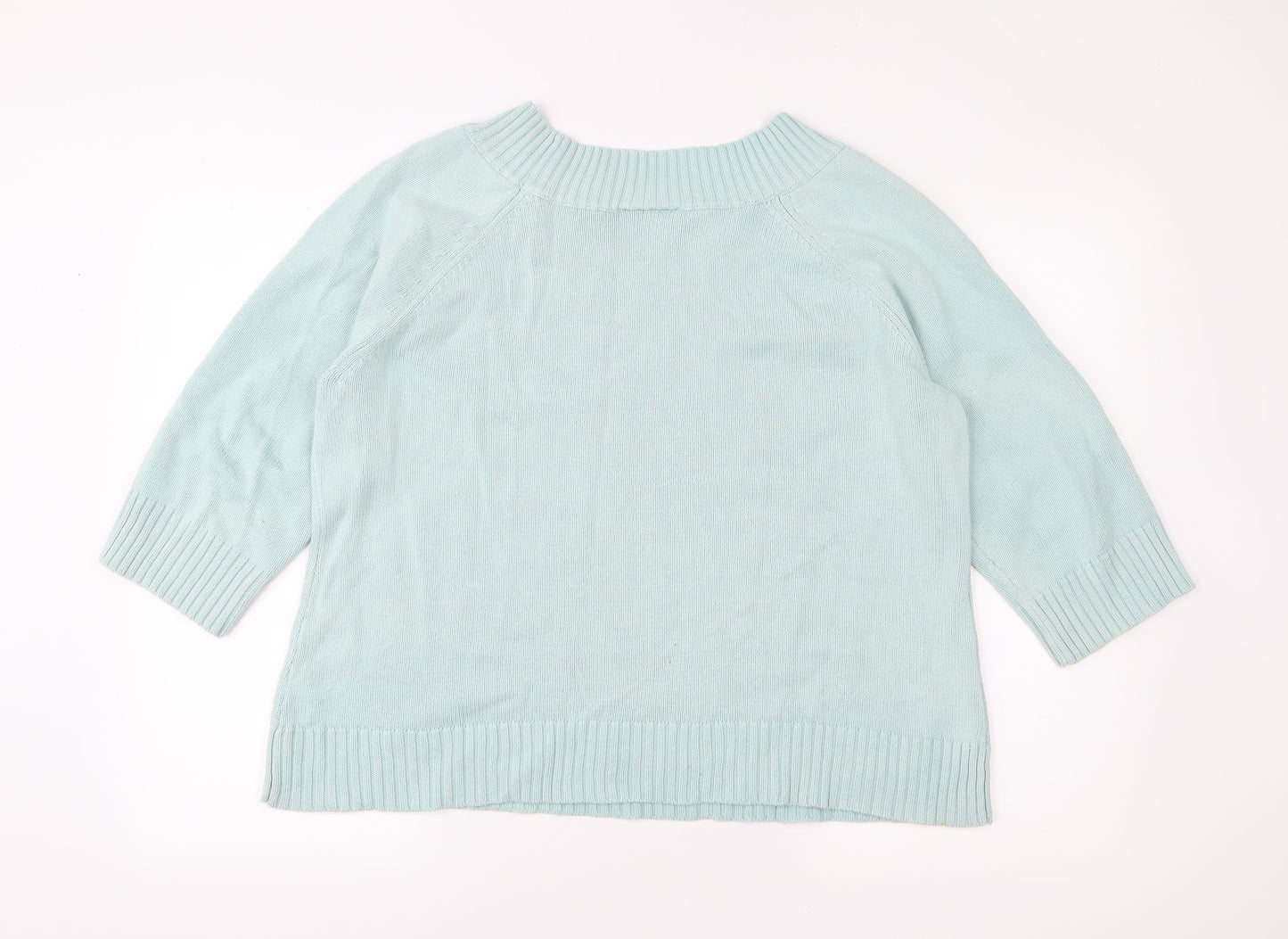 BHS Womens Green  Knit Pullover Jumper Size 20