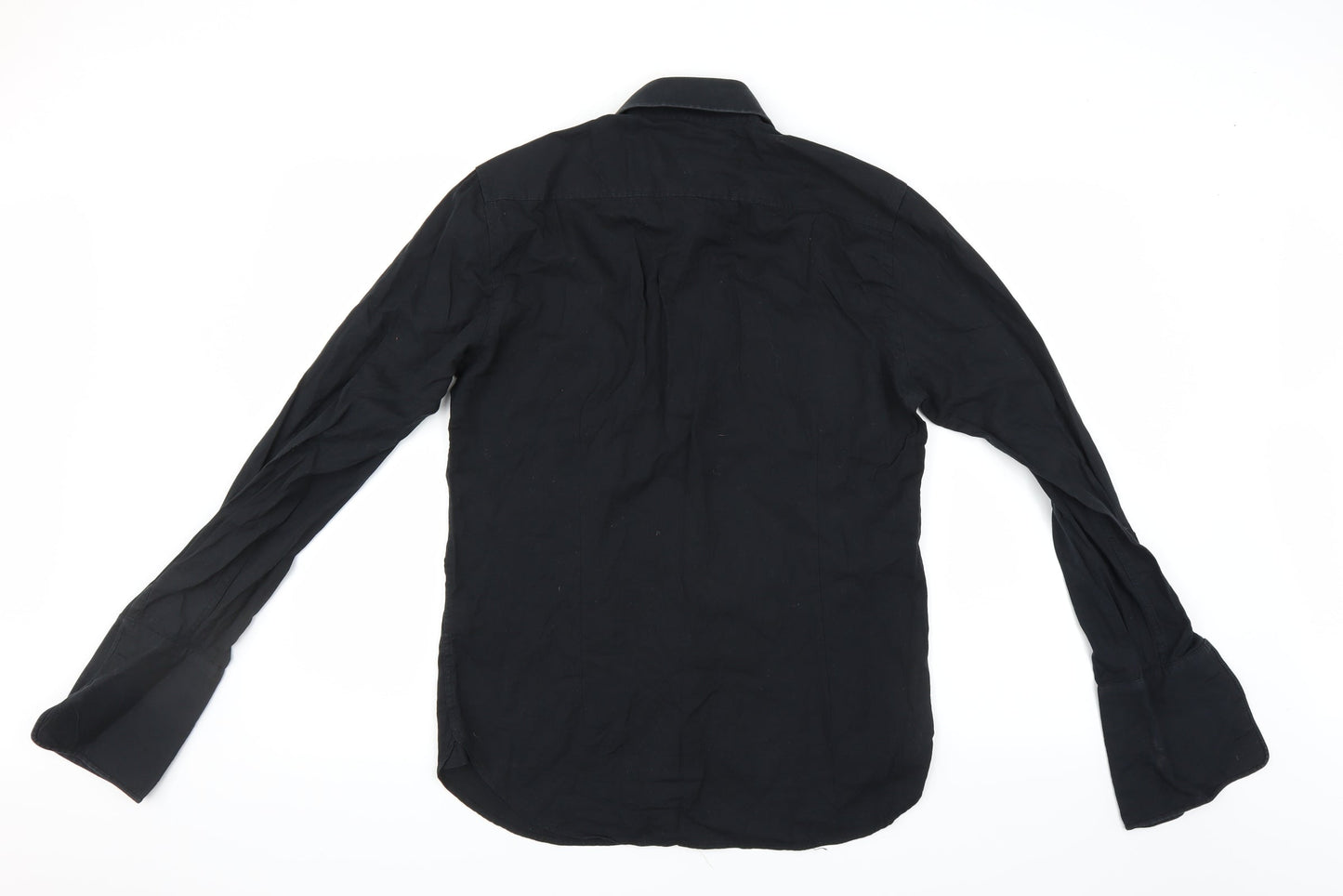 dreamweaver Mens Black    Button-Up Size 14