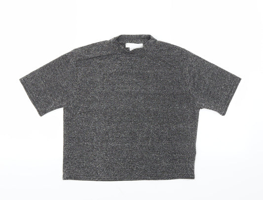 Cooperative Womens Black   Cropped T-Shirt Size S