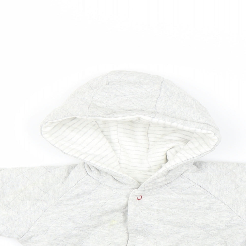 Marks and Spencer Girls Grey   Overcoat Coatigan Size 6-9 Months