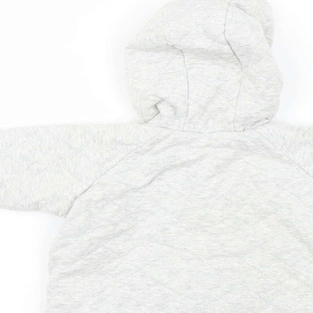 Marks and Spencer Girls Grey   Overcoat Coatigan Size 6-9 Months