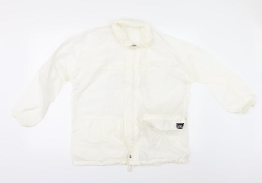 RISING GLORY Womens Ivory   Parka Jacket Size 18  - Parka in a Pocket