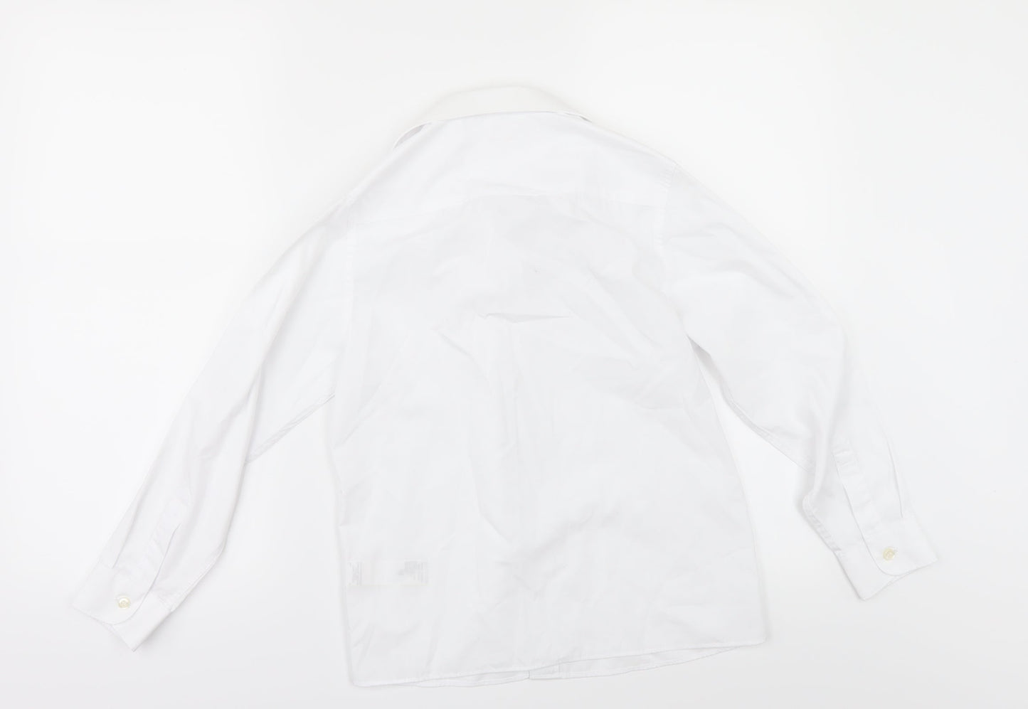 Marks and Spencer Girls White   Basic Button-Up Size 9-10 Years  - SCHOOL