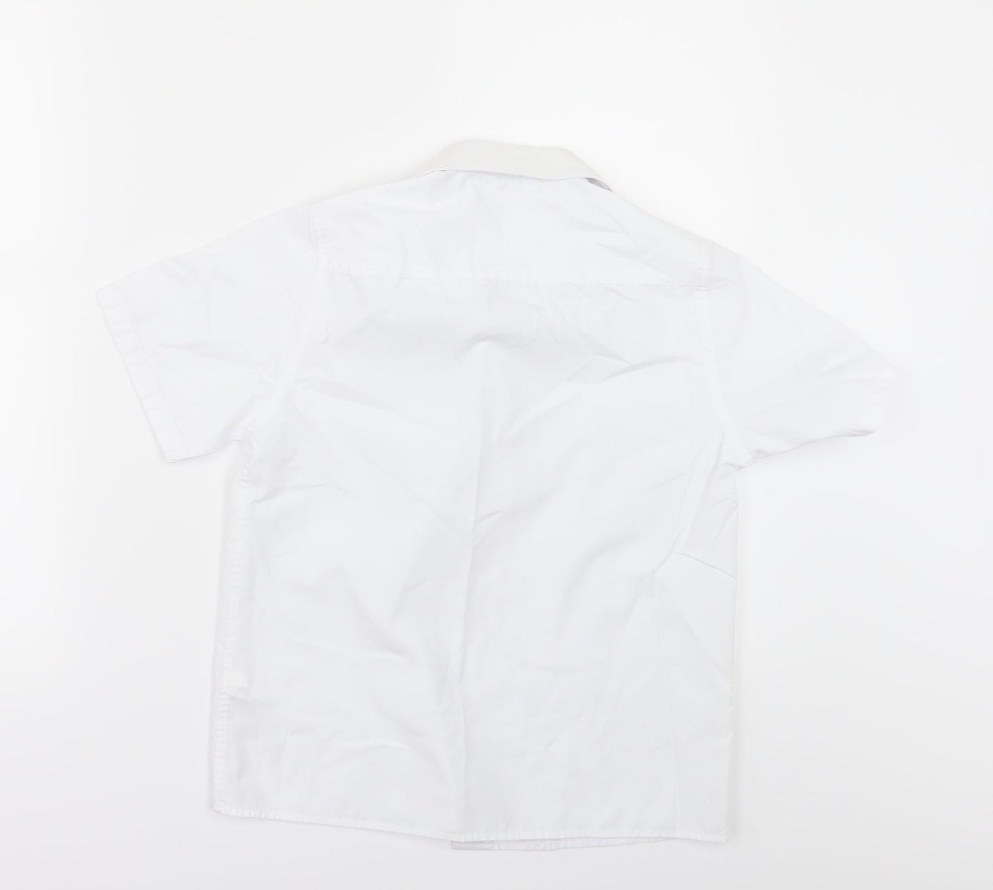 Marks and Spencer Girls White   Basic Button-Up Size 9-10 Years