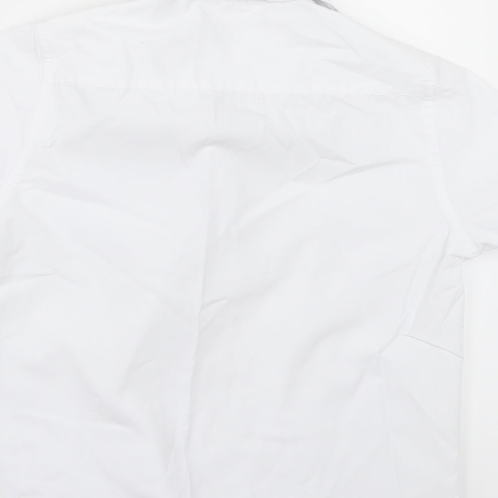 Marks and Spencer Girls White   Basic Button-Up Size 9-10 Years