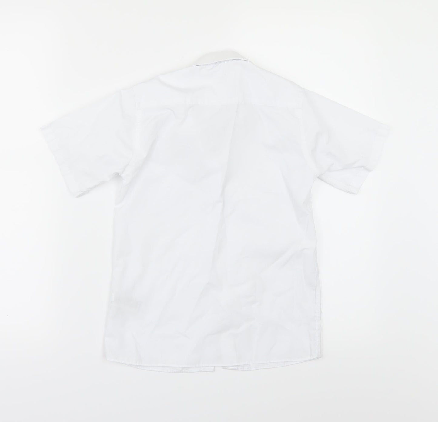 Marks and Spencer Girls White   Basic Button-Up Size 8-9 Years  - SCHOOL