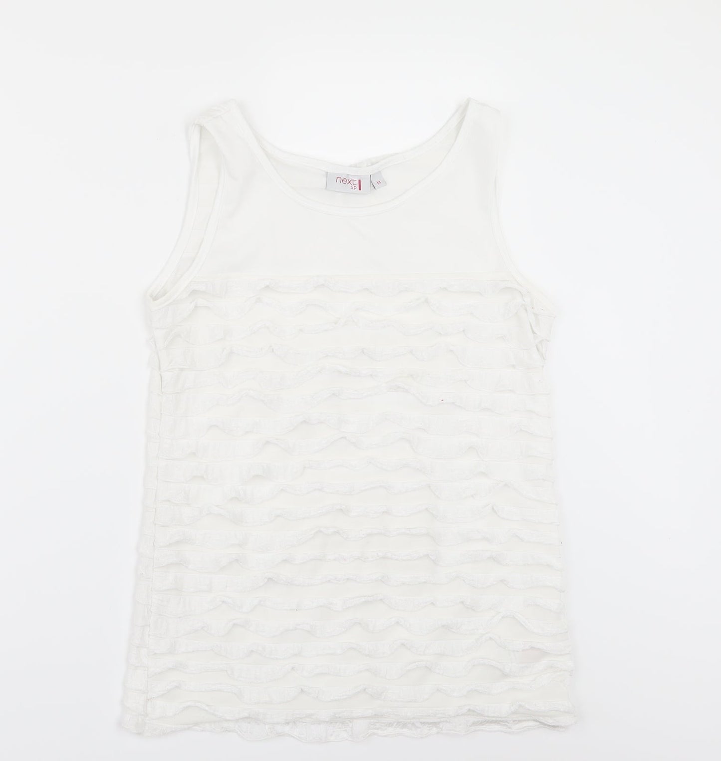 NEXT Womens White   Tunic T-Shirt Size 14