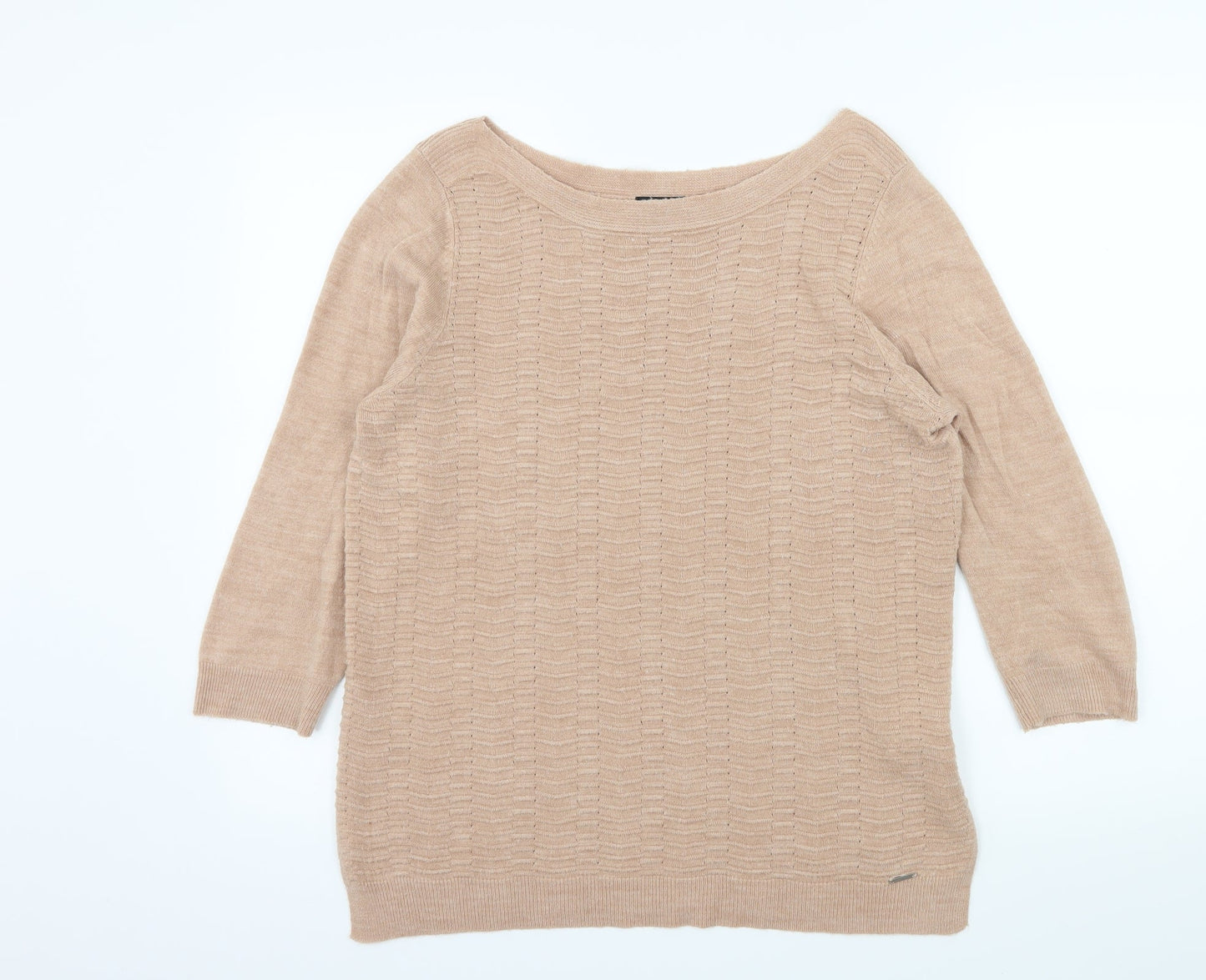 F&F Womens Pink  Knit Pullover Jumper Size 12