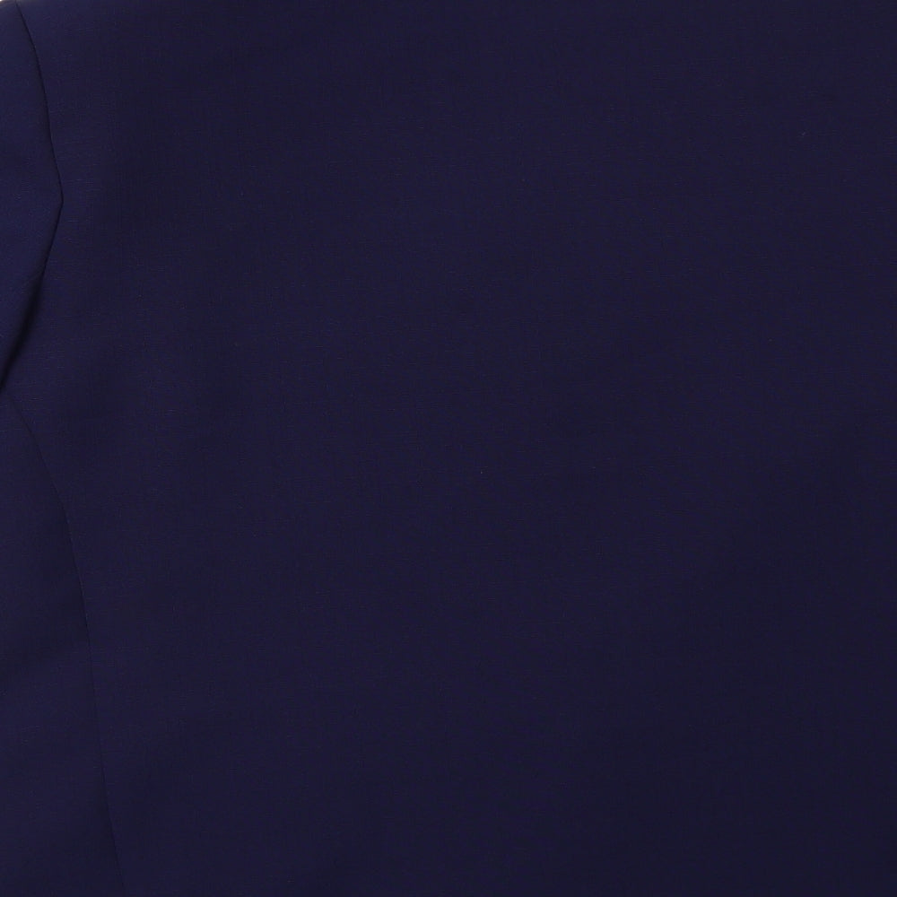 Preworn Womens Blue   Jacket Suit Jacket Size 14