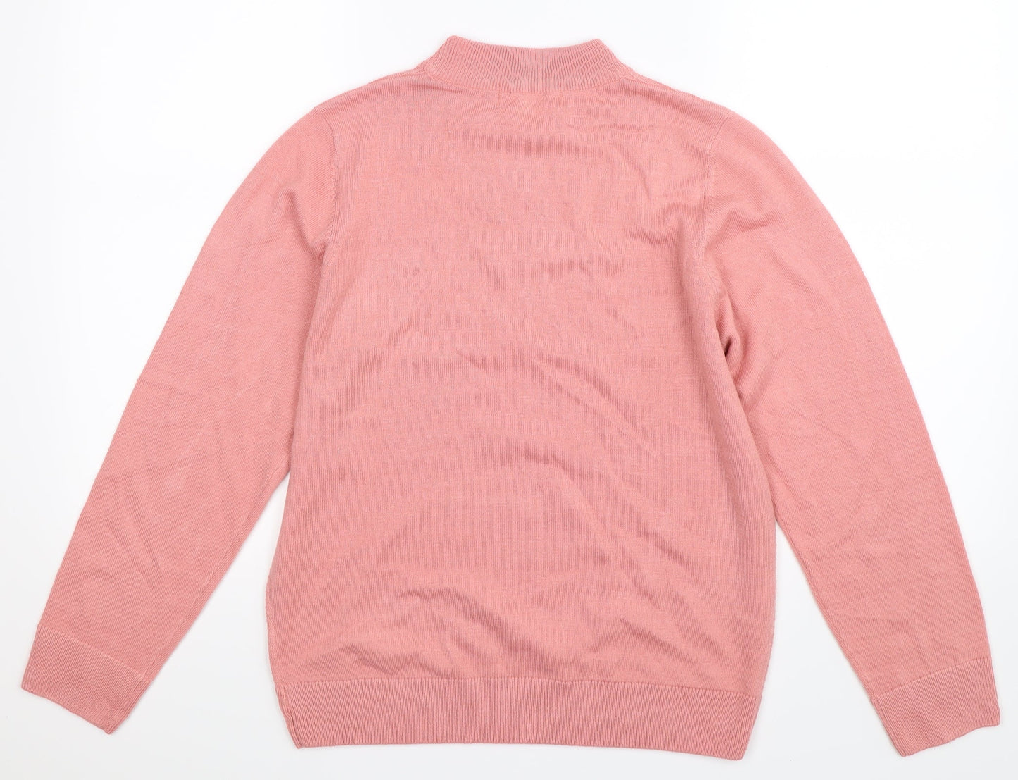 Preworn Womens Pink  Knit Pullover Jumper Size 14