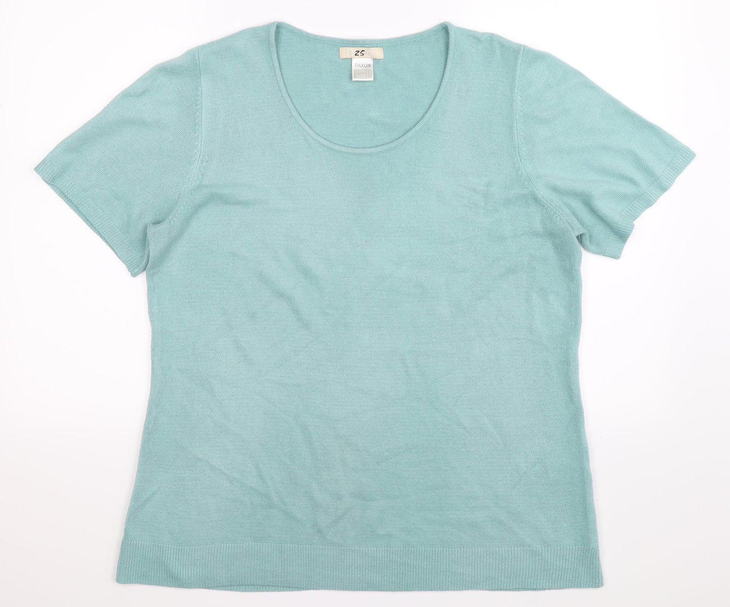 Daxon Womens Blue  Knit Pullover Jumper Size 22