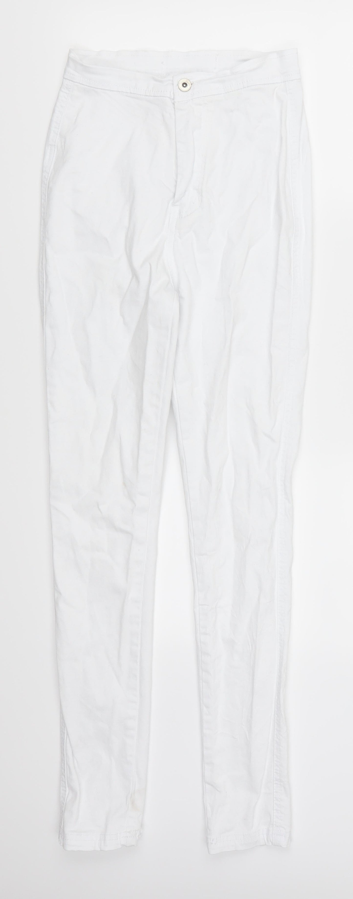 Red Chilli Womens White  Denim Skinny Jeans Size 8 L28 in