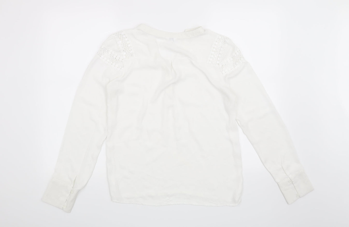 Preworn Womens White   Basic Blouse Size S