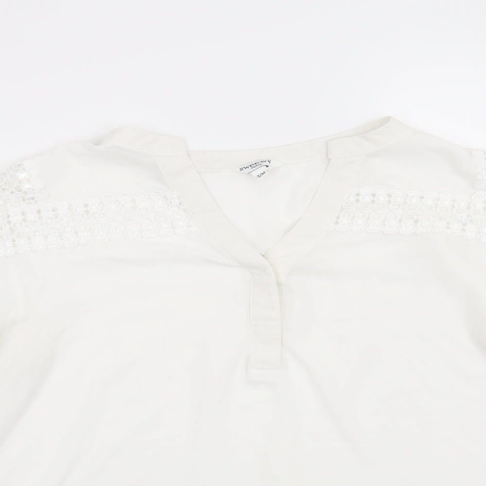 Preworn Womens White   Basic Blouse Size S