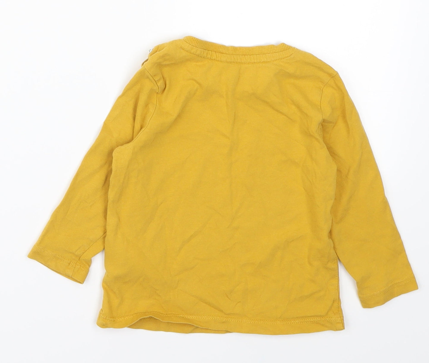 Cool Club Boys Yellow   Basic T-Shirt Size 12 Months