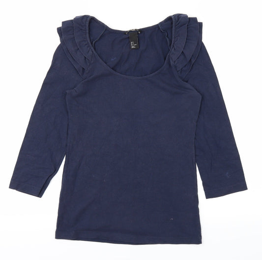 H&M Womens Blue   Basic T-Shirt Size S