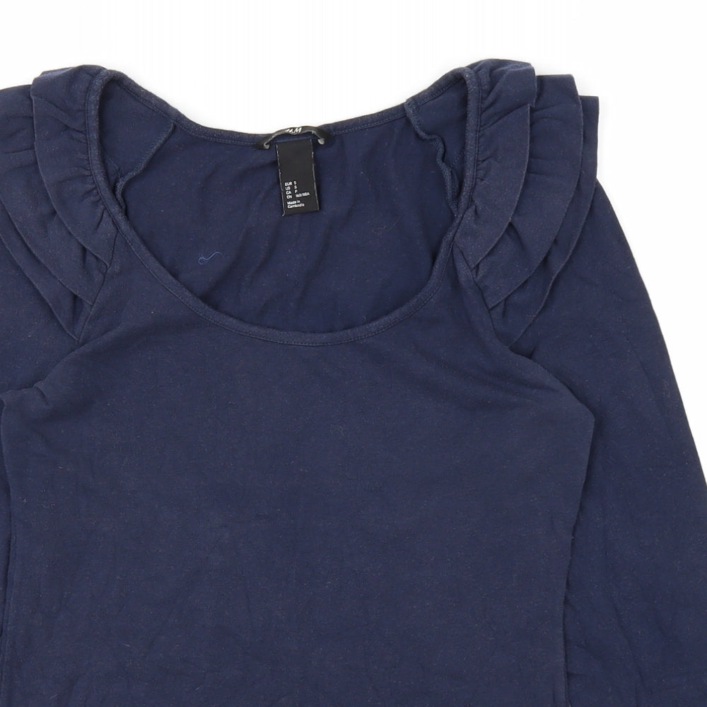 H&M Womens Blue   Basic T-Shirt Size S