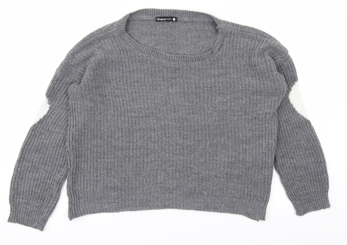 Shana Womens Grey   Pullover Jumper Size L