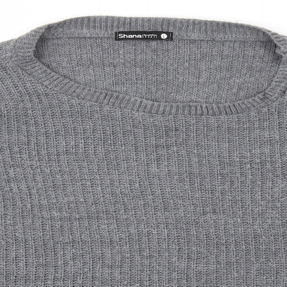 Shana Womens Grey   Pullover Jumper Size L