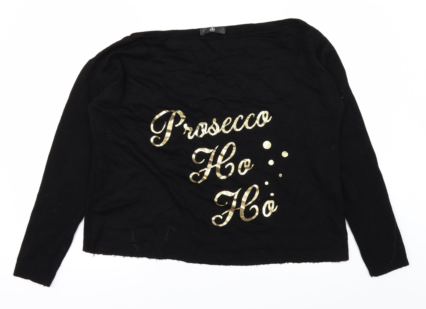 Missguided Womens Black   Pullover Jumper Size 12