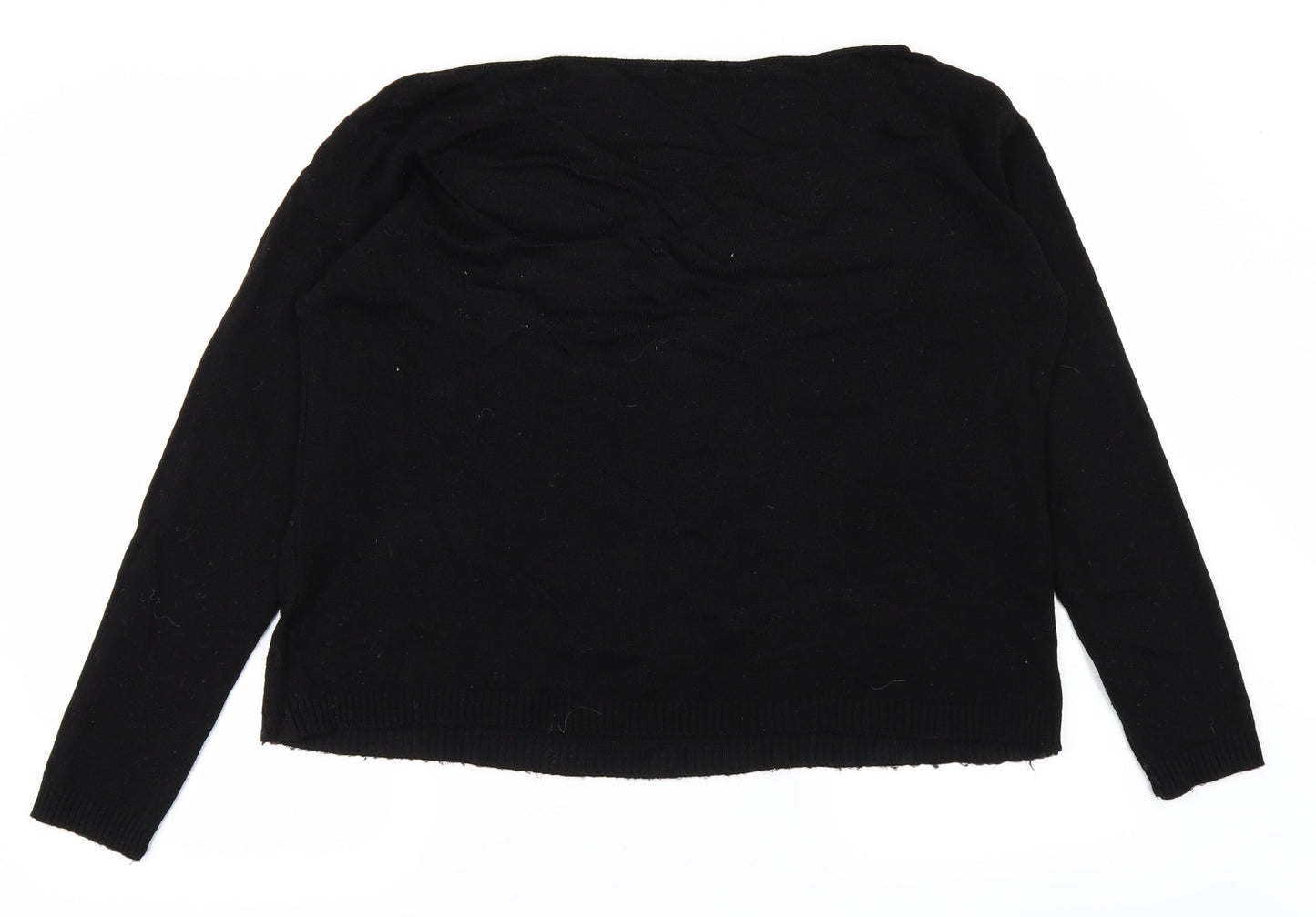 Missguided Womens Black   Pullover Jumper Size 12