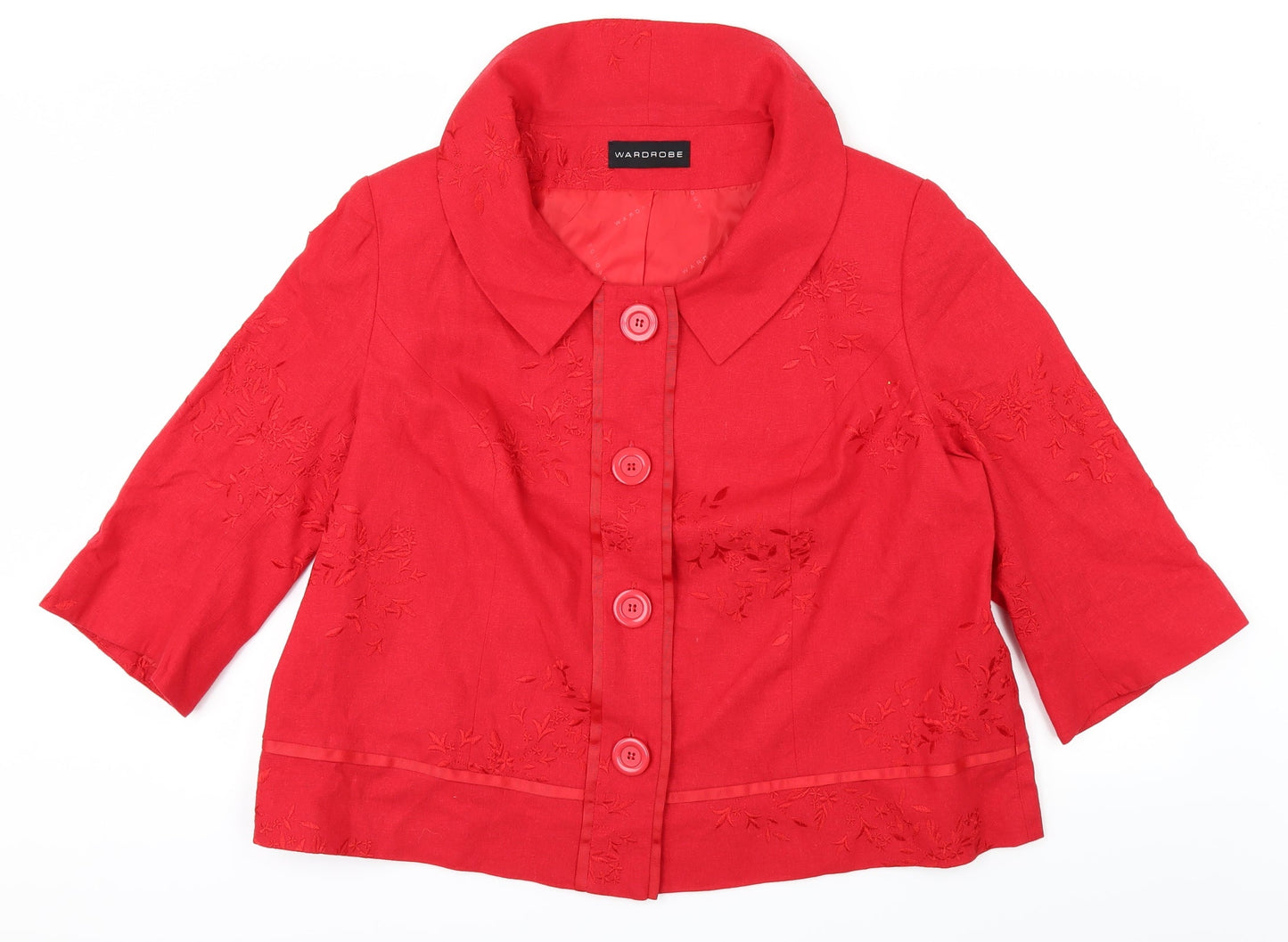 Wardrobe Womens Red   Jacket Coat Size L