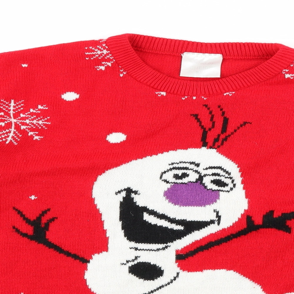 Cherie Womens Red   Pullover Jumper Size S  - olaf